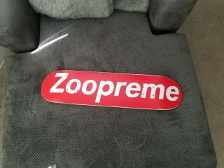 Zoo York Supreme " Zoopreme " Skateboard Deck Nos Rare.