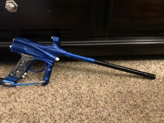 Rare Gloss Blue Dye Dm4 Paintball Gun - Cp Hybrid Ultralite Video Inside