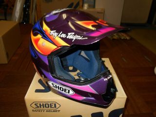 Vintage Shoei Motocross Helmet Vf - X2 Troy Lee Troy Mega