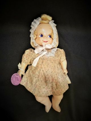 Tag Vintage Trudy 3 Three Face Composition Baby Doll Sleepy - Weepy - Smiley 15 "