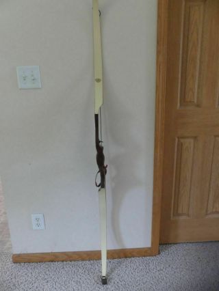 Vintage White Wing Archery Competition Recurve Bow Right Hand 69 " Long 33