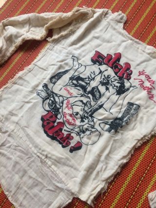 SEX PISTOLS Vintage Muslin Bondage Shirt & Jumper Seditionaries PUNK 6