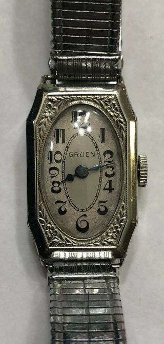 Vintage Gruen Watch Mechanical Art Deco Wristwatch Women’s Ladies 14k Gold Fill
