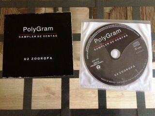 U2: Zooropa - Ultra Rare Mexico Polygram Promo Sampler Cd - Cat No: Cdp - 630