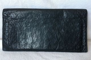 Vintage Black Ostrich Wallet W Germany 