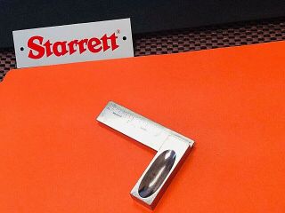 Vintage L.  S.  Starrett No.  63 3 " Long Blade,  Graduated Hardened Steel Try Square.