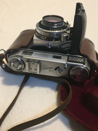 Vintage Kodak Retina IIIC German Range Finder Camera w/ Case 8