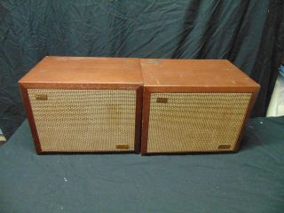 Vintage Realistic Solo 1 Speakers Japan 8 Ohms 14 " X 10 " X 11 "