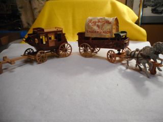 Vintage Roy Rogers Chuck Wagon Plus Matching Stage Coach