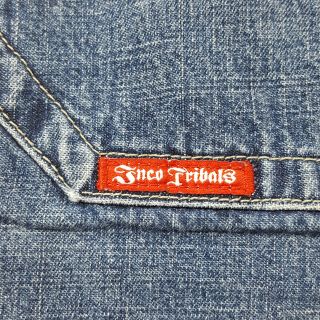 Vintage JNCO Crown Logo Baggy Skater Wide Leg Denim Jeans Men ' s Size 31x30 8
