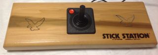 Atari 2600 Joystick Stick Station By Skywriter Controller Holder Wooden Vintage