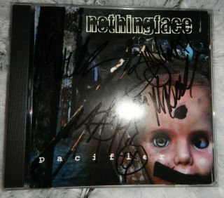 Nothingface Pacifier Signed Autographed Cd All 4 Holt Maxwell Metal Rare
