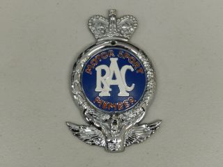 Vintage Rac Royal Automobile Club Motor Sport Member Car Badge Emblem