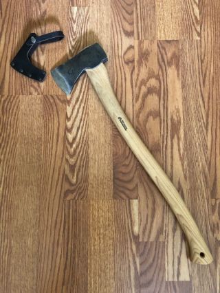 Wetterlings Swedish Forest Axe,  26 inch,  121,  Leather Mask (RARE - DISCONTINUED) 2