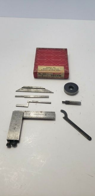 Vintage Starrett No.  453 Toolmakers Square With Box