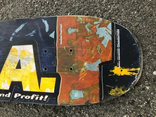 1992 Acme LA Fun and Profit Slick Skateboard deck vintage rare 2