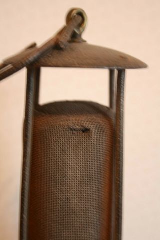 Rare Vintage Miners Lamp.  Eccles Protector Clanny with Gauze Chimney.  Ex Cond. 3