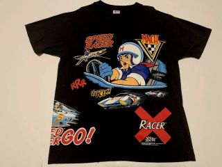 Vintage Cartoon Speed Racer T Shirt Single Stitch Size Xl