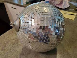 Vintage 1970s Large DISCO Mirrored Hanging Dance Floor Ball 3