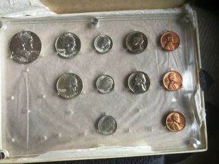 1955 11 Coin Unc Bu Pds Year Set.  1/2 Of Double In Vintage Case C - 901