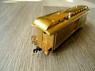 Joe HOn3 Rio Grande Miniland Brass Train D&RGW Baggage Car Vintage 4