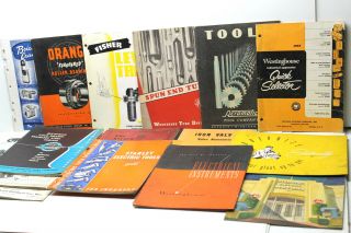 15 Pc Vintage 1940s 1950s Industrial Product Catalogues Stanley,  Westinghouse,