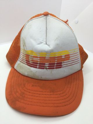 Bmx Old School Vintage Ghp Greg Hill Products Hat Orange & White