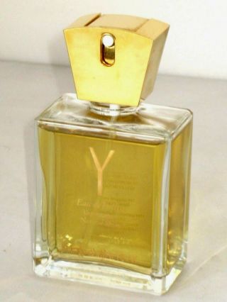 Vtg Yves Saint Laurent " Y " Natural Spray Eau De Toilette 100 Ml 3.  3 Fl.  Oz