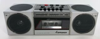 Sanyo M - S400 Am/fm 4 - Speaker Portable Am/fm Stereo Radio Cassette Recorder,  Vtg