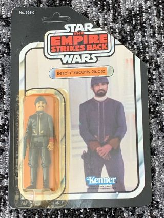 Vintage Kenner 1980 Star Wars Esb Bespin Security Guard Action Figure Unpunched