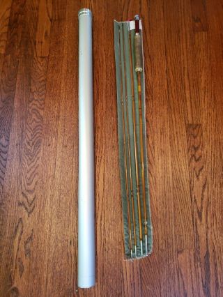 Vintage South Bend Bamboo Fly Rod - Model 346 - 8 1/2 " - H D H Or D - 4 Piece