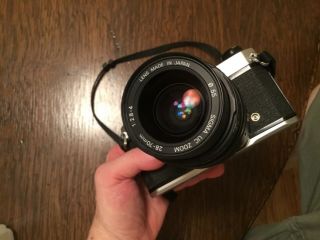 Asahi Pentax k1000 camera with SIGMA 28 - 70mm zoom lens 1:2.  8 - 4 vintage 2