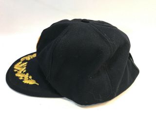 CHRIS CRAFT COMMANDER vintage 70 ' s black wool gold embroidered hat 3