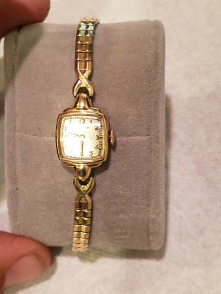 Vintage Hamilton Ladies 14kt.  Gold Watch
