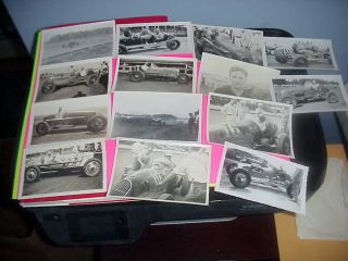 14 Vintage Race Car Photo 1942 0f 1932 Sullivan Most Have Writeing On Back