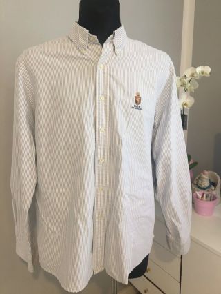 Mens Vintage Polo Ralph Lauren Bleeker Long Sleeve Shirt Xxl