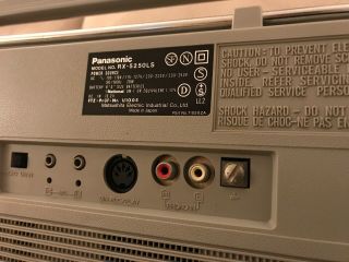 Panasonic RX - 5250LS 80S AM FM Stereo Cassette Boombox Rare DIAL LIGHT MODEL 12