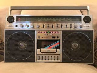 Panasonic RX - 5250LS 80S AM FM Stereo Cassette Boombox Rare DIAL LIGHT MODEL 2