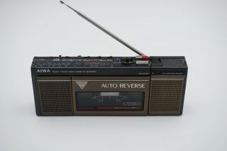 Vintage Rare Aiwa Fm/am Stereo Radio Cassette Recorder Hs - J11