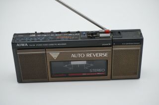 Vintage RARE AIWA FM/AM Stereo Radio Cassette Recorder HS - J11 2