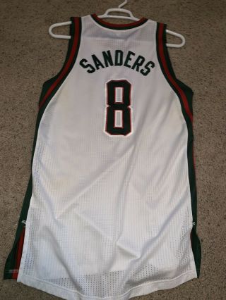 Larry Sanders Milwaukee Bucks Game Worn Jersey Adidas RARE Authentic NBA 3