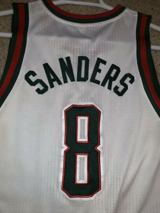 Larry Sanders Milwaukee Bucks Game Worn Jersey Adidas RARE Authentic NBA 4