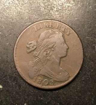 1803 Draped Bust Large 1c Cent Rare S - 261 Die Variety