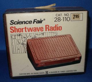 Vintage Science Fair Shortwave Radio Kit Transistor Tandy 28 - 110 Radio Shack Nos