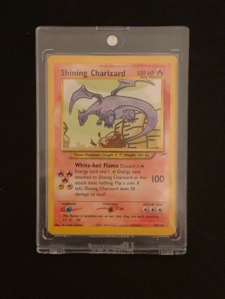 Shining Charizard 107/105 Holo Rare Unlimited Neo Destiny Nm/lp - Pokemon Card