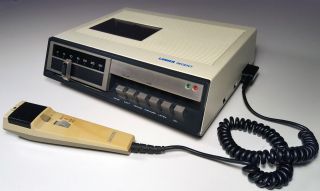 Lanier P - 85 Cassette Tape Transcriber Recorder & Remote Microphone Vintage 1970s