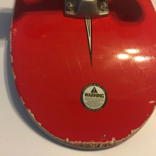 Vtg Tony Hawk Birdhouse Red Skateboard with wheels Flaws 2