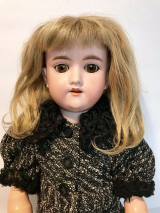 Antique Armand Marseille Germany 390 A 6 M 20” Bisque Brown Eyed German Doll