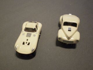 Vintage HO scale Aurora T - Jet Willys and Cheetah slot cars 2