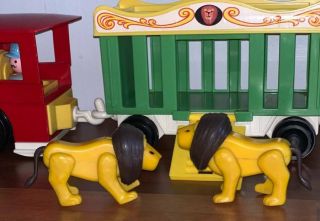 Vintage Fisher Price Little People 15 PIECE CIRCUS TRAIN 991 3